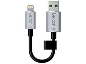 Lexar 64GB JumpDrive C20i Flash Drive - 64 GB - USB 3.0, Lightning Lexar 64GB JumpDrive C20i Flash Drive - 64 GB - USB 3.0, Lightning