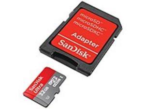 SanDisk SDSDQUA-032G-U46AUltra 32 GB microSDHC - UHS-I - 30 MB/s Read - 30 MB/s Write - 1 Card SanDisk SDSDQUA-032G-U46AUltra 32 GB microSDHC - UHS-I - 30 MB/s Read - 30 MB/s Write - 1 Card