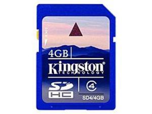 Kingston SD4/4GB 4 GB Secure Digital High Capacity Card - Class 4 Kingston SD4/4GB 4 GB Secure Digital High Capacity Card - Class 4