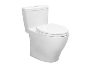 MS654114MF-01 Aquia Elongated 1-Piece Floor Mount Toilet (Cotton White) MS654114MF-01 Aquia Elongated 1-Piece Floor Mount Toilet (Cotton White)