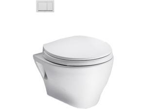 CWT418MFG-1-01 Aquia Elongated Rear Outlet Wall Mount Toilet Bowl (Cotton White) CWT418MFG-1-01 Aquia Elongated Rear Outlet Wall Mount Toilet Bowl (Cotton White)