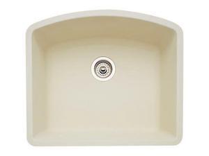 Blanco 440176 Diamond Single Basin Silgranit II Kitchen Sink 24" x 20 13/16", Biscuit Blanco 440176 Diamond Single Basin Silgranit II Kitchen Sink 24" x 20 13/16", Biscuit
