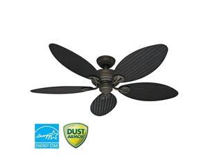Hunter 54098 Bayview 54" Energy 5 Blade Star Outdoor Ceiling Fan - Blades Included, Provencal Gold Hunter 54098 Bayview 54" Energy 5 Blade Star Outdoor Ceiling Fan - Blades Included, Provencal Gold