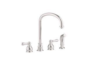 American Standard 4751.732.295 Hampton Undermount Gooseneck Faucet with Spray, Satin Nickel American Standard 4751.732.295 Hampton Undermount Gooseneck Faucet with Spray, Satin Nickel