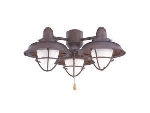 Emerson LK40 3 Light Boardwalk Cage Ceiling Fan Light Kit Emerson LK40 3 Light Boardwalk Cage Ceiling Fan Light Kit
