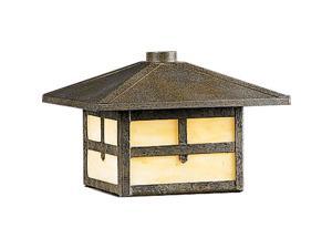Progress 1-Light Landscape Light Honey Art Glass in Weathered Bronze - P5262-46 Progress 1-Light Landscape Light Honey Art Glass in Weathered Bronze - P5262-46