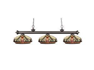 Z-Lite 200-3OB-Z14-34 Riviera 3 Light Olde Bronze Island / Billiard Fixture with Z-Lite 200-3OB-Z14-34 Riviera 3 Light Olde Bronze Island / Billiard Fixture with