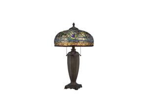 Quoizel 2 Light Lynch Tiffany Table Lamp - TF1487T Quoizel 2 Light Lynch Tiffany Table Lamp - TF1487T