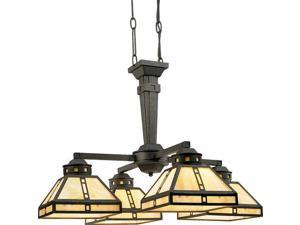 Progress Lighting Arts And Crafts Four-Light Chandelier - P4102-46 Progress Lighting Arts And Crafts Four-Light Chandelier - P4102-46