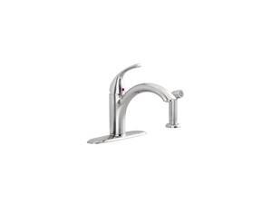 American Standard 4433.001 Quince Kitchen Faucet with Side Spray, Chrome American Standard 4433.001 Quince Kitchen Faucet with Side Spray, Chrome