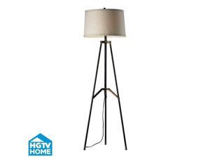 Dimond Lighting HGTV310 1 Light Tripod Floor Lamp from the HGTV Vergato Collecti, Restoration Black and Aged Gold Dimond Lighting HGTV310 1 Light Tripod Floor Lamp from the HGTV Vergato Collecti, Restoration Black and Aged Gold