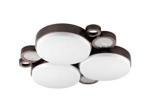 Progress Lighting P3747-30K Bingo 3 Light LED Flushmount Ceiling Fixture, Venetian Bronze Progress Lighting P3747-30K Bingo 3 Light LED Flushmount Ceiling Fixture, Venetian Bronze