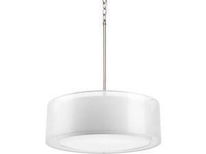 Progress Lighting P5037 Cuddle 1 Light Full Sized Pendant, Brushed Nickel Progress Lighting P5037 Cuddle 1 Light Full Sized Pendant, Brushed Nickel