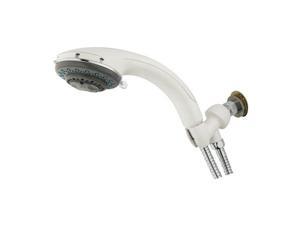 Kingston Brass KX2527B Kingston Brass KX2527B 5 Setting Hand Held Shower with Stainless Steel Hose, White Kingston Brass KX2527B Kingston Brass KX2527B 5 Setting Hand Held Shower with Stainless Steel Hose, White