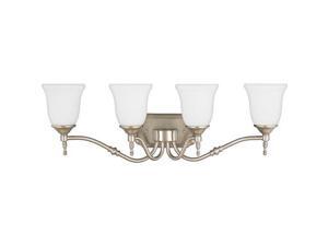 Quoizel 4 Light Tritan Bath Fixture in Brushed Nickel - TT8604BN Quoizel 4 Light Tritan Bath Fixture in Brushed Nickel - TT8604BN