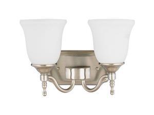 Quoizel 2 Light Tritan Bath Fixture in Brushed Nickel - TT8742BN Quoizel 2 Light Tritan Bath Fixture in Brushed Nickel - TT8742BN