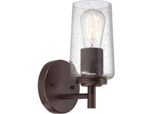 Quoizel EDS8601 Edison 1 Light 5" Wide Reversible Bathroom Sconce with Clear See, Western Bronze Quoizel EDS8601 Edison 1 Light 5" Wide Reversible Bathroom Sconce with Clear See, Western Bronze