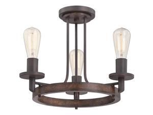 Quoizel Tavern Semi-Flush Mount in Darkest Bronze - TVN1717DK Quoizel Tavern Semi-Flush Mount in Darkest Bronze - TVN1717DK