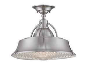 Quoizel 2 Light Cody Semi-Flush Mount in Brushed Nickel - CDY1714BN Quoizel 2 Light Cody Semi-Flush Mount in Brushed Nickel - CDY1714BN