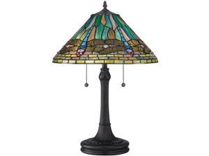 Quoizel 2 Light King Tiffany Table Lamp in Vintage Bronze - TF1508TVB Quoizel 2 Light King Tiffany Table Lamp in Vintage Bronze - TF1508TVB