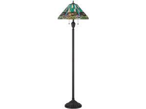 Quoizel 2 Light King Tiffany Floor Lamp in Vintage Bronze - TF1508FVB Quoizel 2 Light King Tiffany Floor Lamp in Vintage Bronze - TF1508FVB