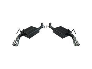 Flowmaster 817483 American Thunder Axle Back Exhaust System; Dual; Dual Rear Exit; Incl. 2.5 in. Tubing; Super 40 Series Mufflers/Scavenger X-Pipe; 4 in. Polished Tips; Flowmaster 817483 American Thunder Axle Back Exhaust System; Dual; Dual Rear Exit; Incl. 2.5 in. Tubing; Super 40 Series Mufflers/Scavenger X-Pipe; 4 in. Polished Tips;