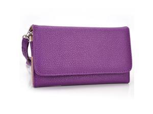 Kroo Purple Wristlet Wallet With Pouch for Smartphone up to 4 Inch Kroo Purple Wristlet Wallet With Pouch for Smartphone up to 4 Inch