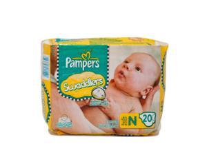Pampers Swaddlers Newborn 240 Diapers (12 packs of 20) Pampers Swaddlers Newborn 240 Diapers (12 packs of 20)