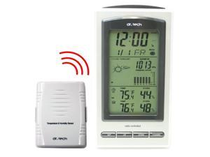 Dr. Tech Air Pressure, Humidity, Temperature, Weather Forecast, Moon Phase Wireless Weather Station WF-1070T Dr. Tech Air Pressure, Humidity, Temperature, Weather Forecast, Moon Phase Wireless Weather Station WF-1070T