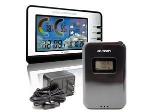 Dr. Tech Barometric Pressure, Comfort Level, Heat Indicator, Humidity, Temperature, and Weather Forecast Wireless Weather Station WS-0170T Dr. Tech Barometric Pressure, Comfort Level, Heat Indicator, Humidity, Temperature, and Weather Forecast Wireless Weather Station WS-0170T