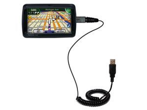 Coiled USB Cable compatible with the Garmin Nuvi 855 Coiled USB Cable compatible with the Garmin Nuvi 855