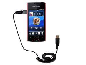 Coiled USB Cable compatible with the Sony Ericsson Xperia ray Coiled USB Cable compatible with the Sony Ericsson Xperia ray