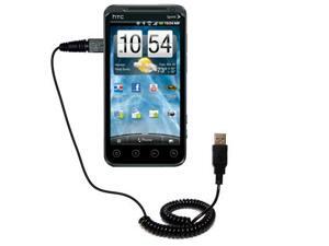 Coiled USB Cable compatible with the HTC HTC EVO 3D Coiled USB Cable compatible with the HTC HTC EVO 3D