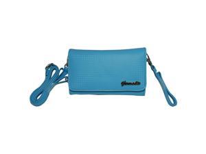 Blue Purse Handbag Case for Gigabyte GSmart Rio R1 Blue Purse Handbag Case for Gigabyte GSmart Rio R1