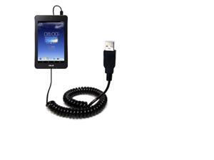 Coiled USB Cable compatible with the Asus MeMO Pad HD7 Coiled USB Cable compatible with the Asus MeMO Pad HD7