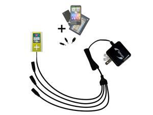Quad output Wall Charger includes tip for the Toshiba Gigabeat F60 MEGF60 Quad output Wall Charger includes tip for the Toshiba Gigabeat F60 MEGF60