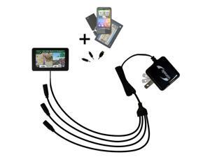 Quad output Wall Charger includes tip for the Garmin Nuvi 3590 3590LMT Quad output Wall Charger includes tip for the Garmin Nuvi 3590 3590LMT