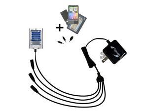 Quad output Wall Charger includes tip for the Palm palm Tungsten E Quad output Wall Charger includes tip for the Palm palm Tungsten E
