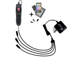 Quad output Wall Charger includes tip for the Logitech Harmony 700 Quad output Wall Charger includes tip for the Logitech Harmony 700