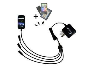 Quad output Wall Charger includes tip for the Google Nexus S 4G Quad output Wall Charger includes tip for the Google Nexus S 4G