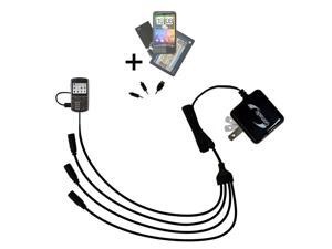 Quad output Wall Charger includes tip for the Cricket TXTM8 3G Quad output Wall Charger includes tip for the Cricket TXTM8 3G