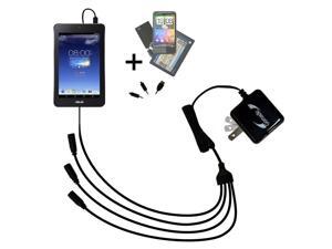 Quad output Wall Charger includes tip for the Asus MeMO Pad HD7 Quad output Wall Charger includes tip for the Asus MeMO Pad HD7
