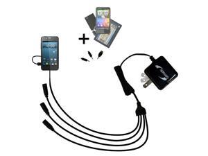Quad output Wall Charger includes tip for the Gigabyte GSmart Rio R1 Quad output Wall Charger includes tip for the Gigabyte GSmart Rio R1