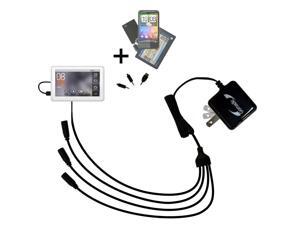 Quad output Wall Charger includes tip for the Cowon A5 Quad output Wall Charger includes tip for the Cowon A5