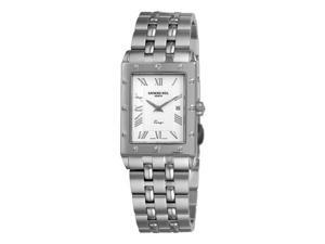 Raymond Weil 5381-ST-00658 Tango White Rectangular Dial Men's Watch Raymond Weil 5381-ST-00658 Tango White Rectangular Dial Men's Watch