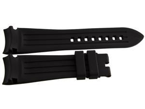 Graham 24mm Black Rubber Silicone Strap Watch Band GR003 Graham 24mm Black Rubber Silicone Strap Watch Band GR003