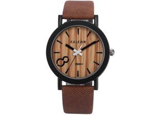 Men's WAA775 Analog Quartz Wood grain Dial Brown Band Wrist Watch Men's WAA775 Analog Quartz Wood grain Dial Brown Band Wrist Watch