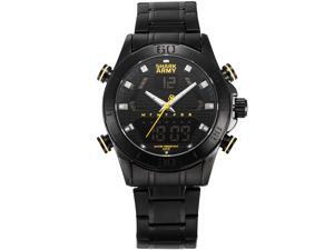 Shark Army SAW164 Mens Military Steel Band Dual Time Zone Day Date Display Quartz Watch Shark Army SAW164 Mens Military Steel Band Dual Time Zone Day Date Display Quartz Watch