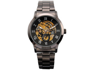 Timebear Men's Mechanical Skeleton Dial Stainless Steel Analog Watch Timebear Men's Mechanical Skeleton Dial Stainless Steel Analog Watch