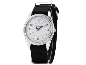 SHARK ARMY White Dial Mens Nylon Military Sport Quartz Wrist Watch SHARK ARMY White Dial Mens Nylon Military Sport Quartz Wrist Watch